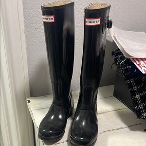 Hunter Black Women's Winter & Rain Boots